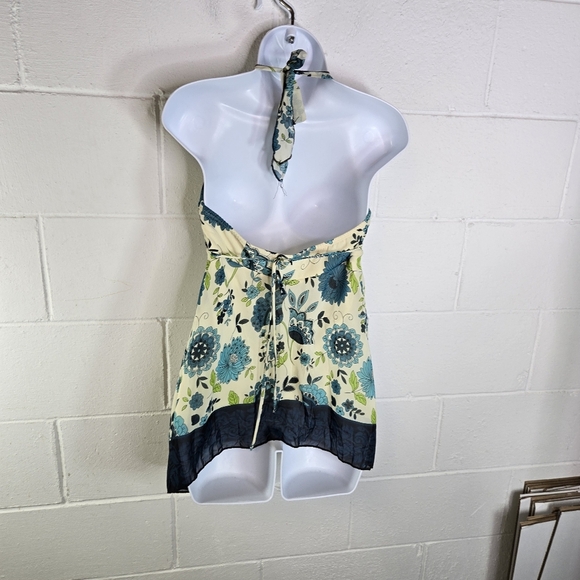 Vtg 90s Y2k Floral Fairy Coquette Halter Top - Picture 4 of 9